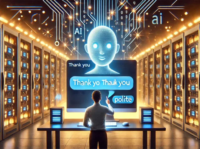 say please and thank you to AI