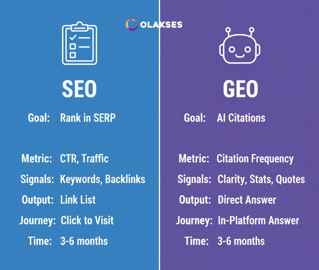perbandingan seo vs geo