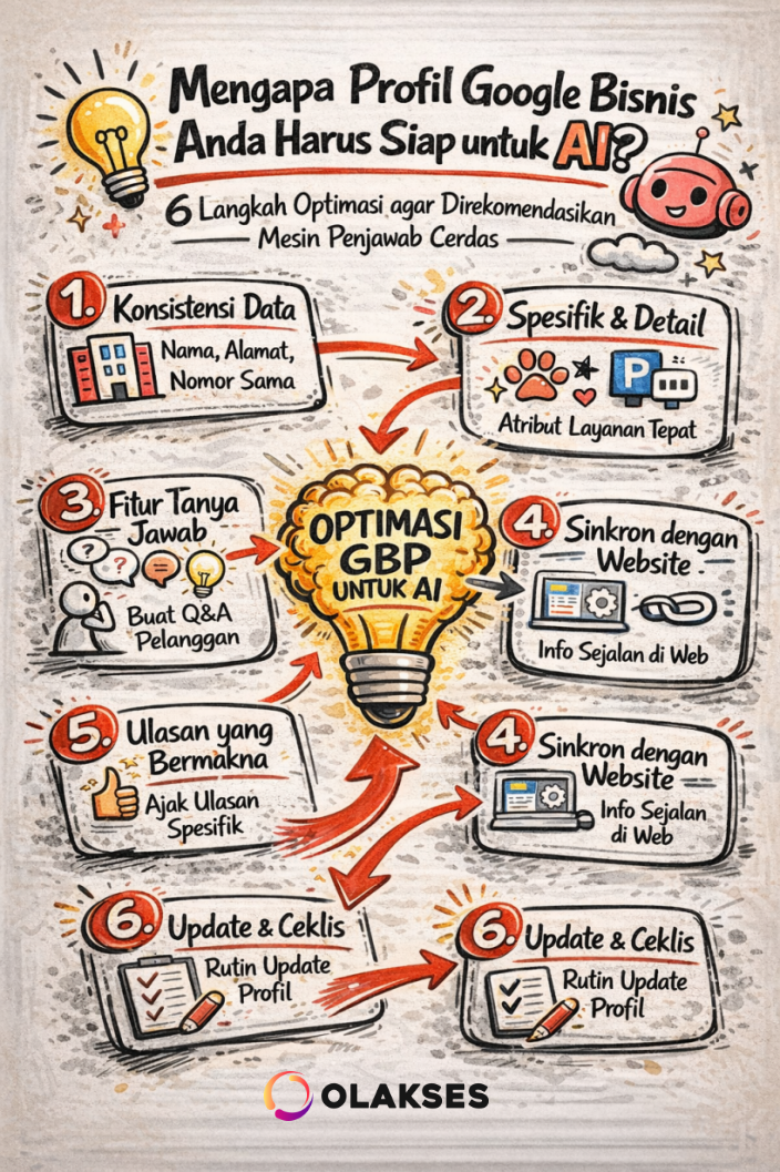 Infografis Mengapa GBP Penting Tampil di AI