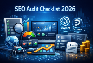 SEO Audit Checklist 2026 mencakup 20 poin kritis yang harus Anda cek sebelum launch atau optimasi ulang situs, mulai dari crawlability, Core Web Vitals, hingga kesiapan konten untuk dikutip AI search seperti ChatGPT dan Perplexity. Sebagai Marketing Manager, menjalankan audit ini secara menyeluruh adalah fondasi agar setiap rupiah yang diinvestasikan ke SEO benar-benar menghasilkan visibility yang terukur