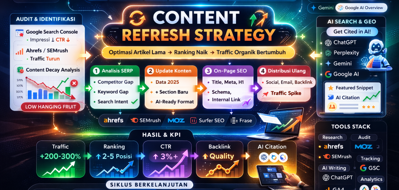 Content Refresh Strategy: Cara Optimasi Artikel Lama agar Tetap Ranking