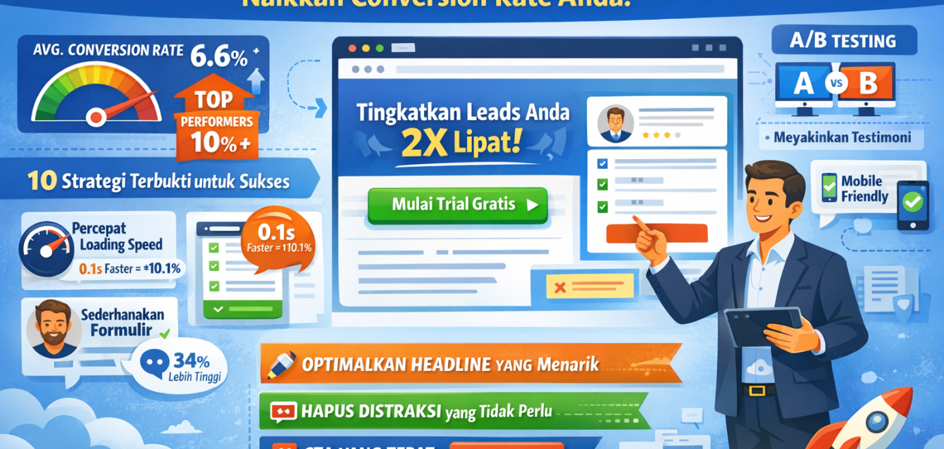 Landing Page Optimization: 10 Teknik Meningkatkan Conversion Rate Landing Page Optimization: 10 Teknik Meningkatkan Conversion Rate