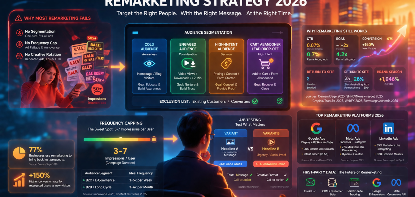 Remarketing Strategy 2026: Cara Menarget Ulang Prospek yang Tepat Remarketing Strategy 2026: Cara Menarget Ulang Prospek yang Tepat