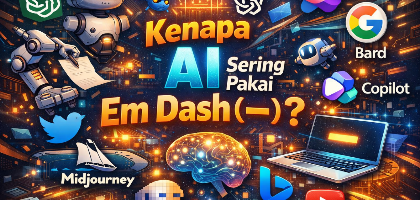 Kenapa AI Sering Pakai Em Dash (—) ? Ternyata ini Alasannya! Kenapa AI Sering Pakai Em Dash (—) ? Ternyata ini Alasannya!