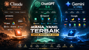 Claude Opus 4.6 vs ChatGPT 5.4 vs Gemini 3.1 Pro: Mana yang Terbaik untuk Marketer 2026?