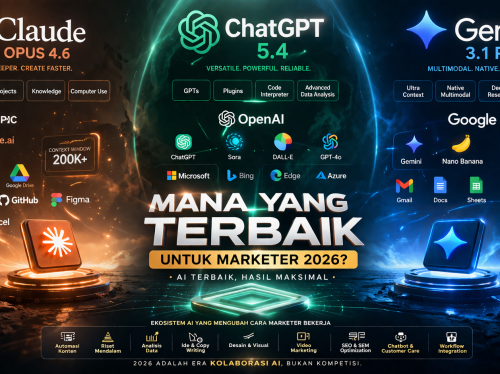 Claude Opus 4.6 vs ChatGPT 5.4 vs Gemini 3.1 Pro: Mana yang Terbaik untuk Marketer 2026?