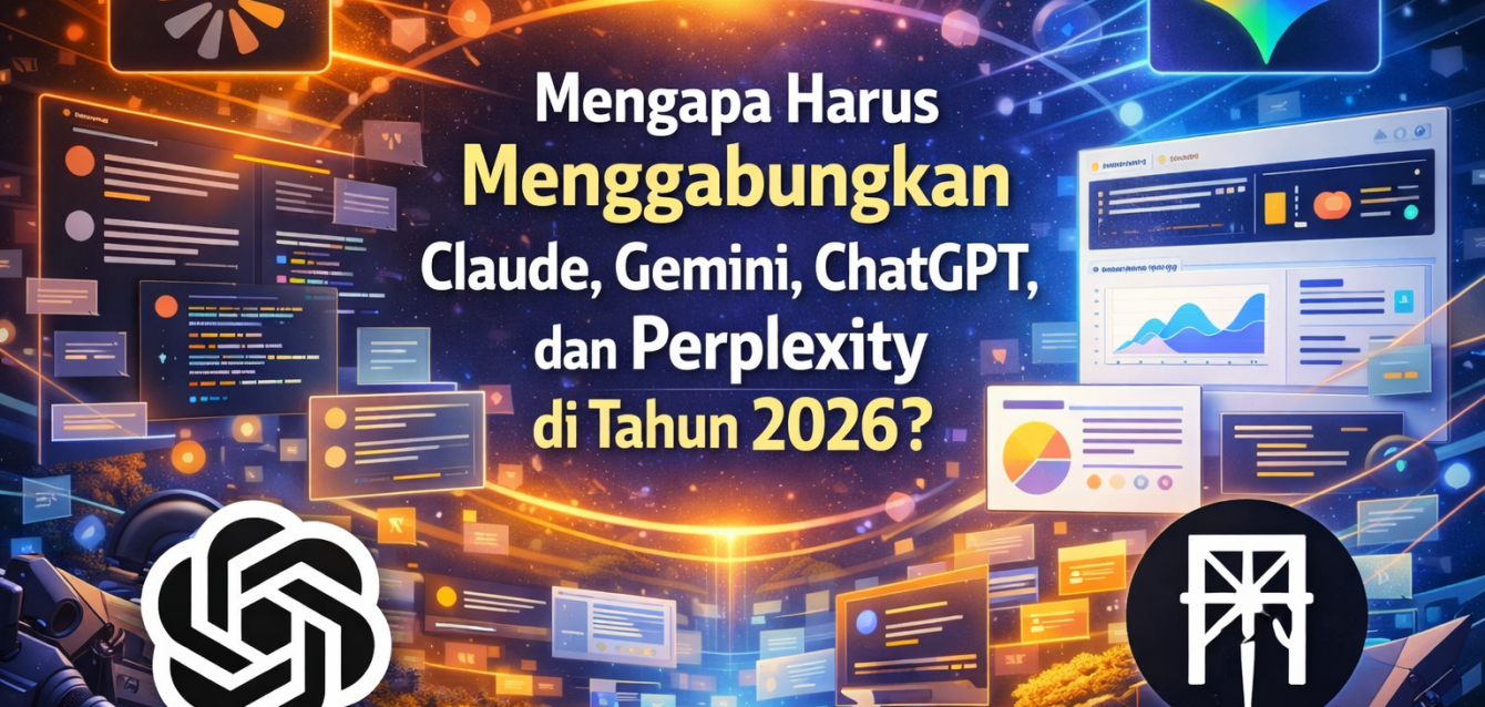 Cara Kombinasikan Claude, Gemini, ChatGPT & Perplexity sebagai Digital Marketer 2026