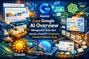 Cara Google AI Overview Mengambil Data dari Gemini, ChatGPT, Perplexity, Claude & Website Anda di 2026