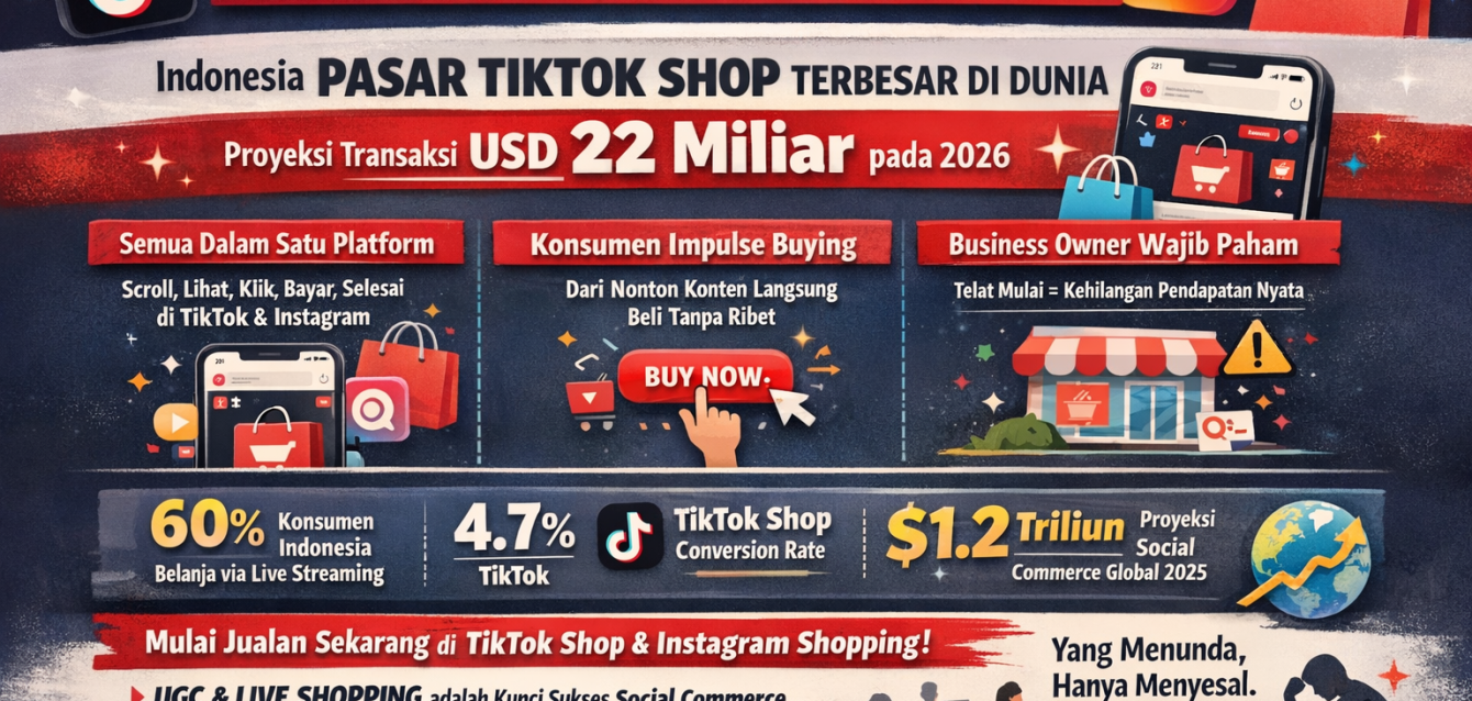 Social Commerce 2026: Cara Jualan Langsung dari Instagram & TikTok Social Commerce 2026: Cara Jualan Langsung dari Instagram & TikTok
