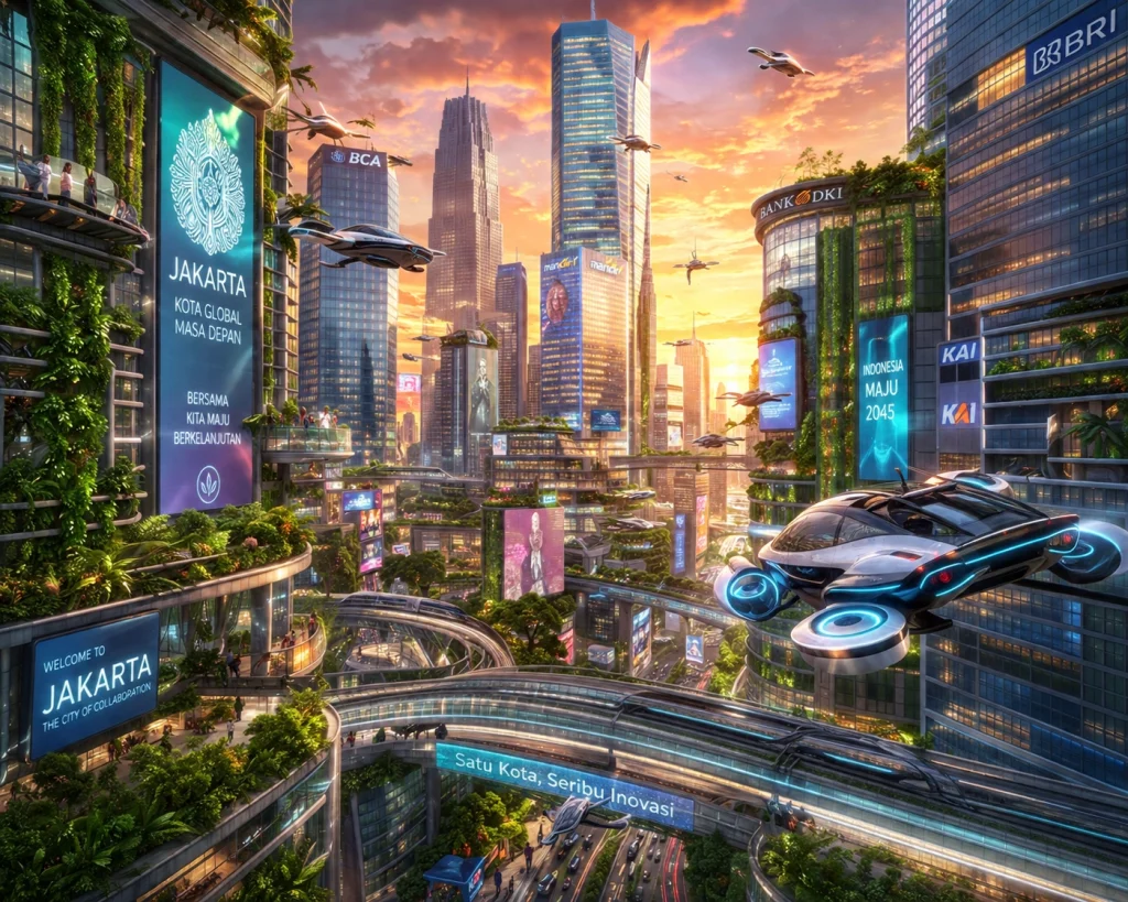 Hasil ChatGPT Images 2.0, Prompt 2: Jakarta Futuristik