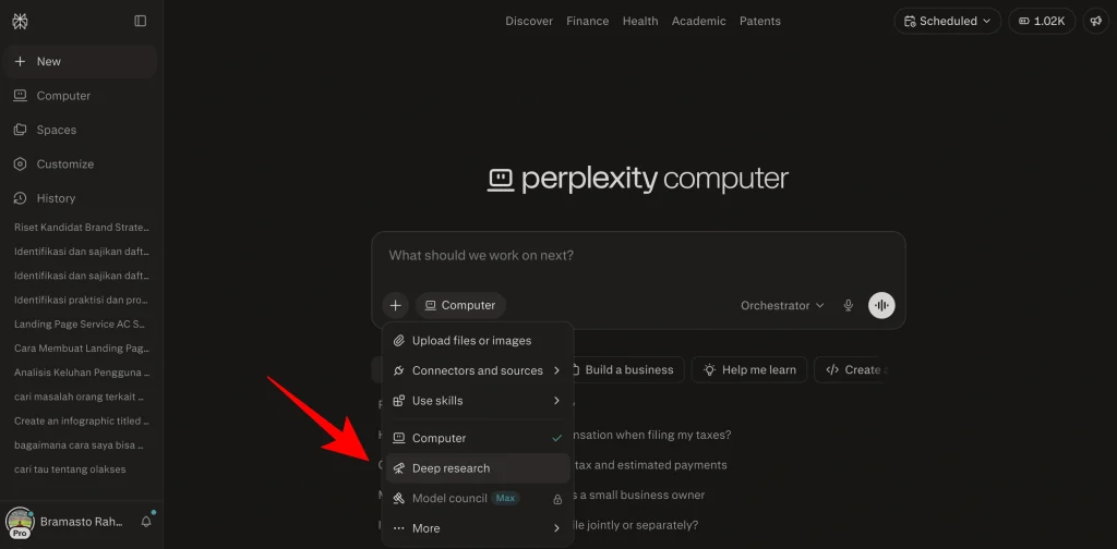 Langkah 1 Cara Menggunakan Perplexity untuk Talen Pooling