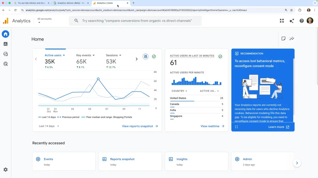 Analytics Advisor GA4 berbasis Gemini