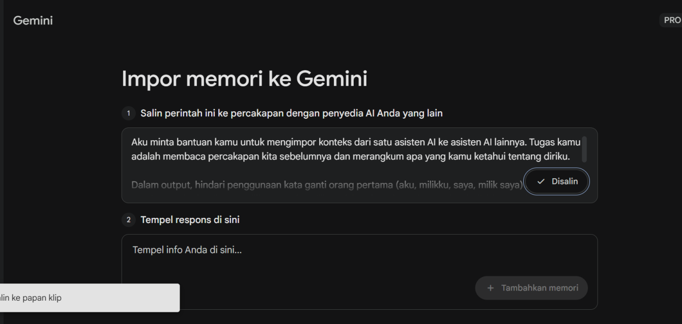 Cara Pindah dari ChatGPT ke Gemini