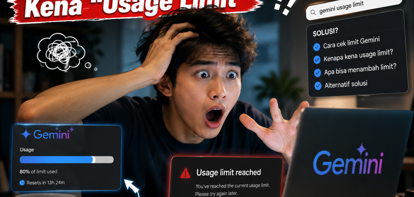 Cara Cek Limit Gemini Sebelum Tiba-Tiba Kena “Usage Limit” Cara Cek Limit Gemini Sebelum Tiba-Tiba Kena “Usage Limit”