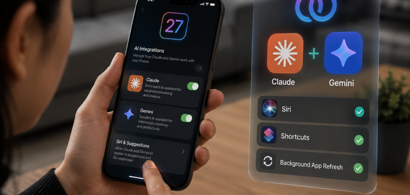Cara Mengaktifkan Integrasi Claude dan Gemini di iOS 27