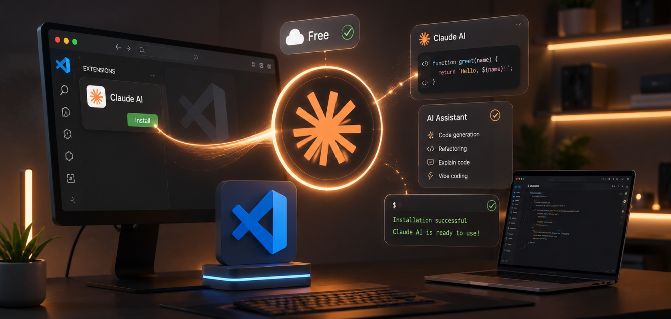 Cara Pasang Claude AI Gratis di VS Code untuk Vibe Coding