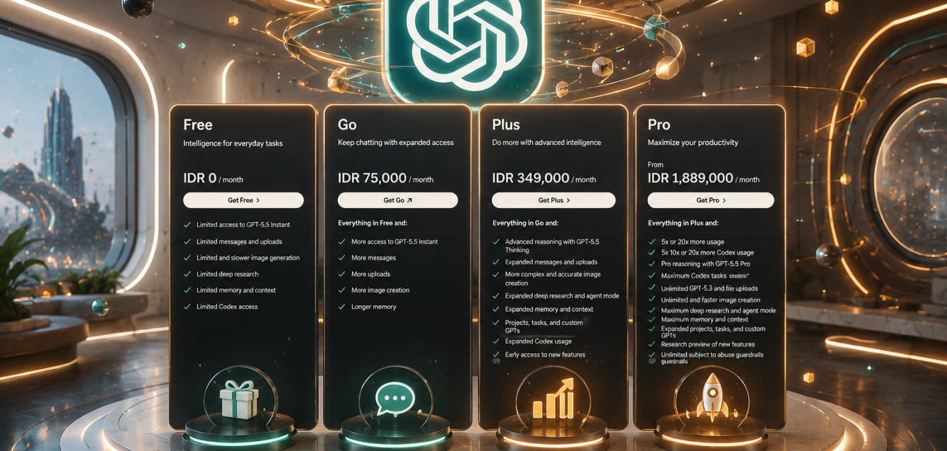 Sebelum Langganan, Ini Bedanya ChatGPT Go, Plus, dan Pro