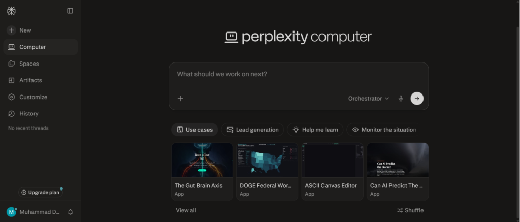 perplexity computer