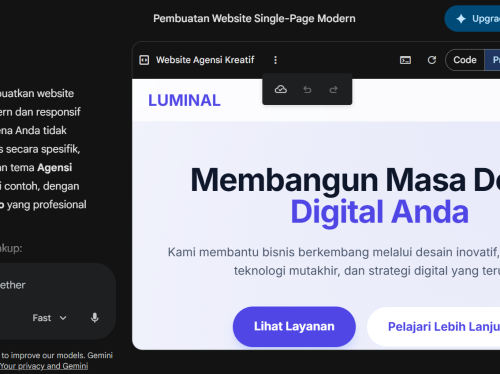 Cara Menggunakan Gemini AI untuk Membuat Website