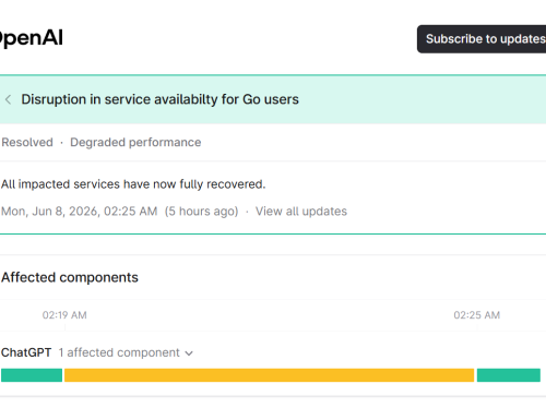 Cara Atasi Disruption in service availability for Go users ChatGPT Cara Atasi Disruption in service availability for Go users ChatGPT