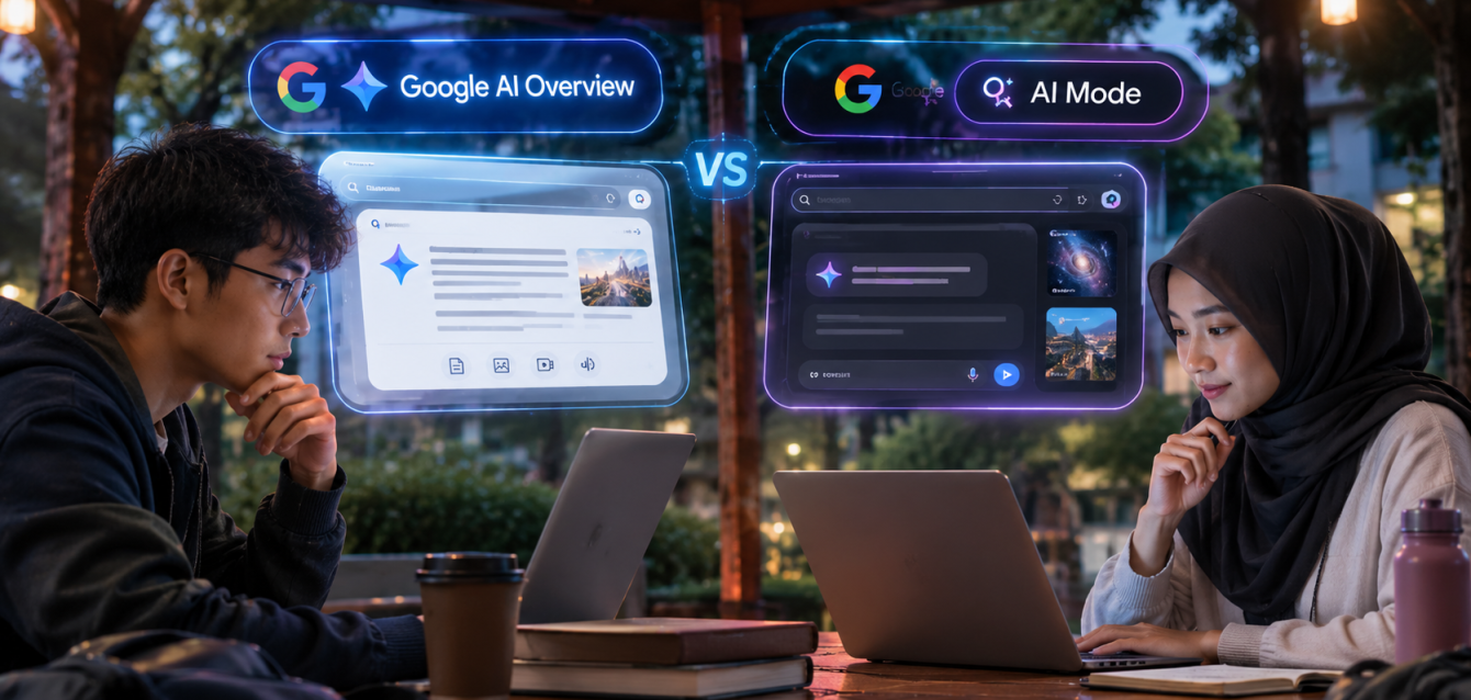 Google AI Overview (Ikhtisar AI) vs Google AI Mode Apa Bedanya