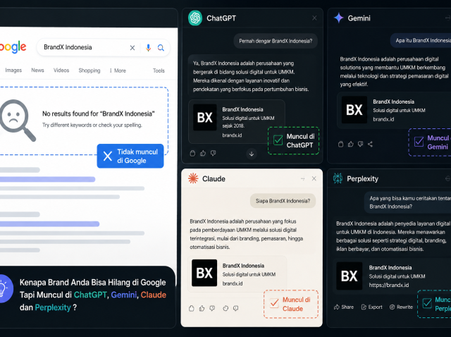 Kenapa Brand Anda Bisa Hilang di Google Tapi Muncul di ChatGPT, Gemini, Claude dan Perplexity