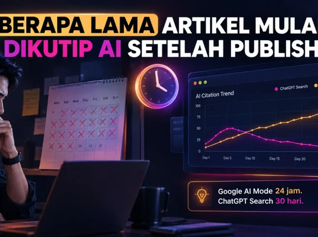 Berapa Lama Artikel Mulai Dikutip AI Setelah Publish