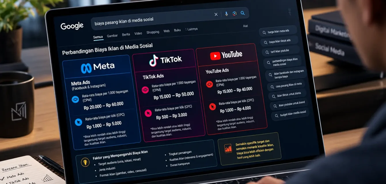 Biaya Pasang Iklan di Media Sosial Perbandingan Meta, TikTok, dan YouTube Biaya Pasang Iklan di Media Sosial Perbandingan Meta, TikTok, dan YouTube