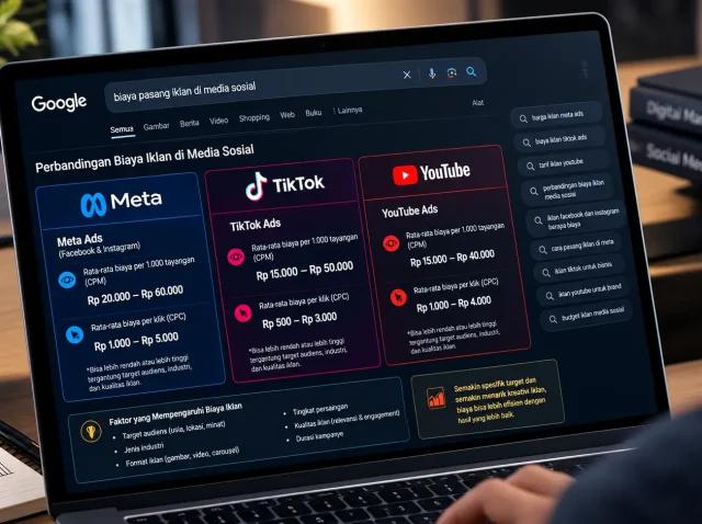 Biaya Pasang Iklan di Media Sosial Perbandingan Meta, TikTok, dan YouTube
