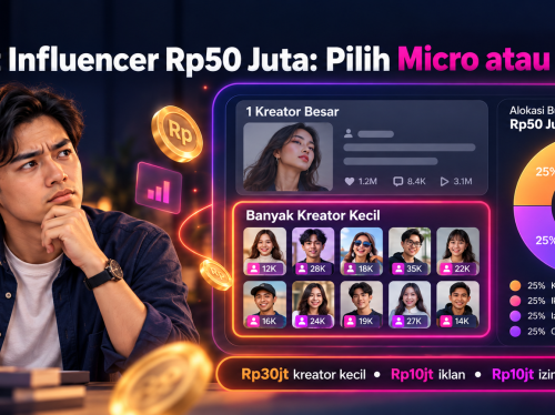 Bugdet infulencer 50jt macro atau micro Micro vs Macro Influencer untuk Budget di Bawah Rp50 Juta