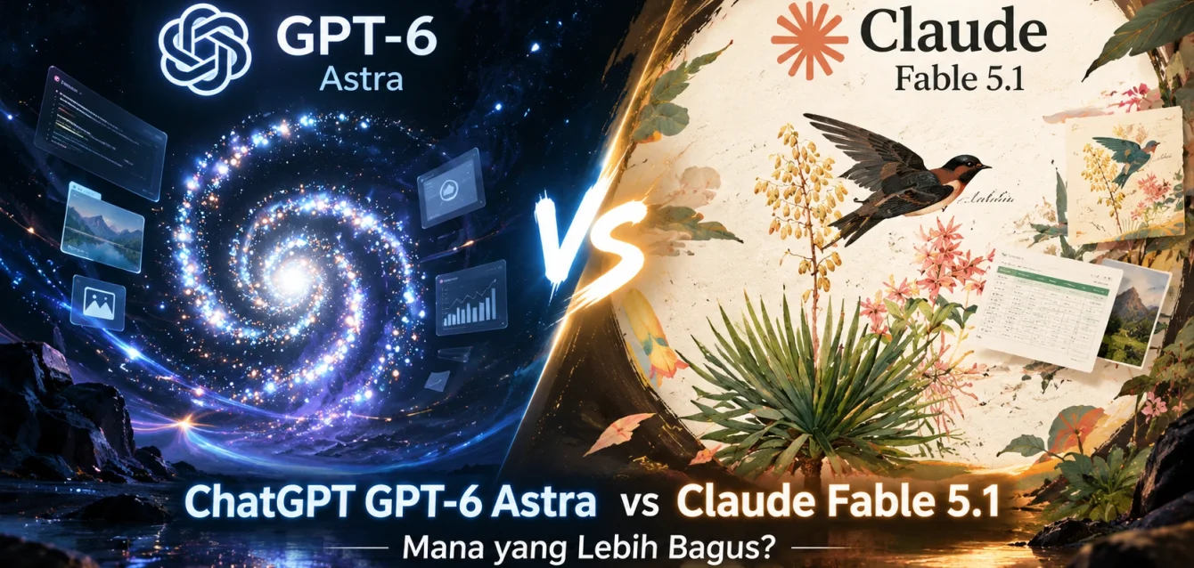 ChatGPT GPT-6 Astra vs Claude Fable 5.1 Mana yang Lebih Bagus ChatGPT GPT-6 Astra vs Claude Fable 5.1 Mana yang Lebih Bagus