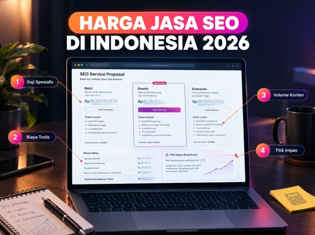 Harga Jasa SEO di Indonesia 2026 Rincian Komponen dan Kenapa Rangenya Beda Jauh Harga Jasa SEO di Indonesia 2026 Rincian Komponen dan Kenapa Rangenya Beda Jauh