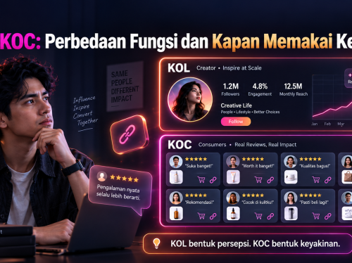 KOL vs KOC: Perbedaan Fungsi dan Kapan Memakai Keduanya