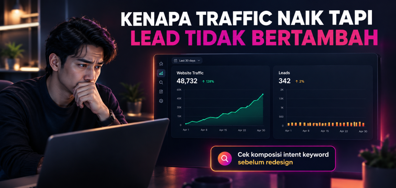 Kenapa Traffic Naik Tapi Lead Tidak Bertambah