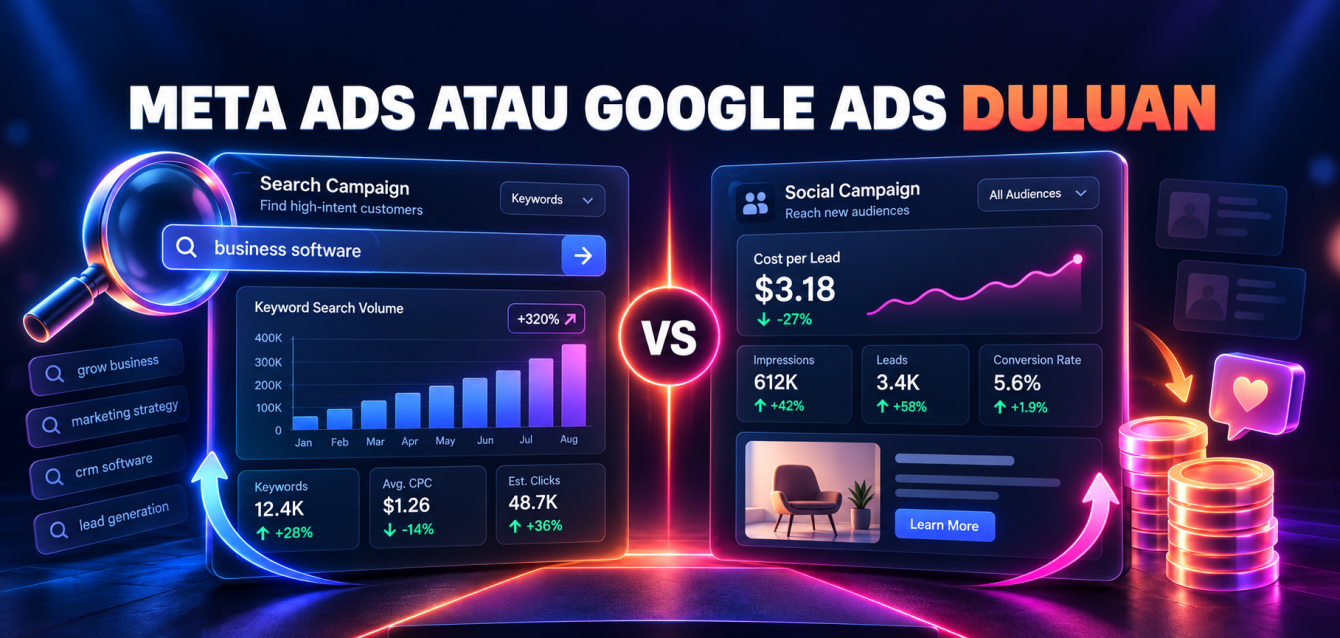 Meta ads atau google ads