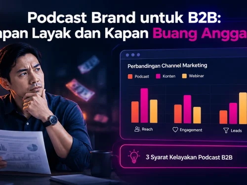 Podcast Brand untuk B2B Kapan Layak dan Kapan Buang Anggaran Podcast Brand untuk B2B Kapan Layak dan Kapan Buang Anggaran