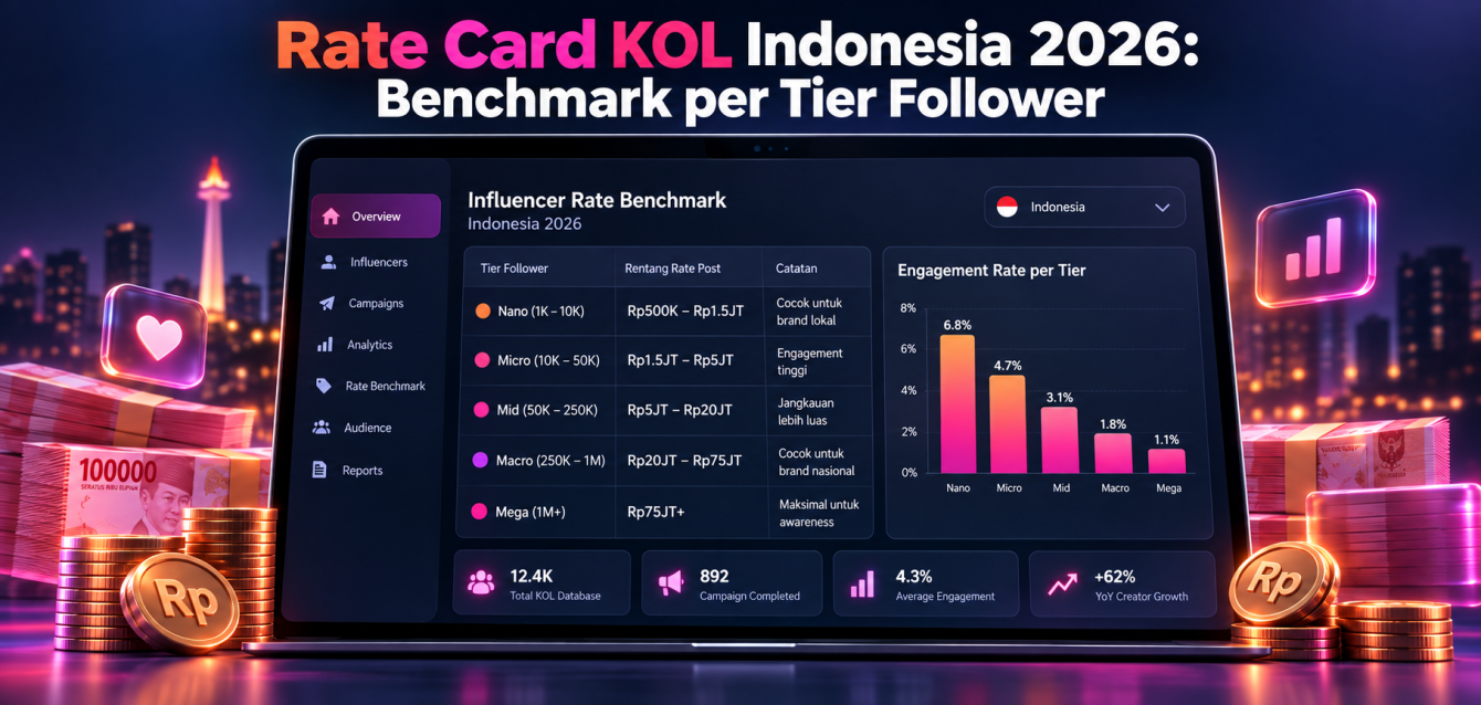 Rate Card KOL Indonesia 2026
